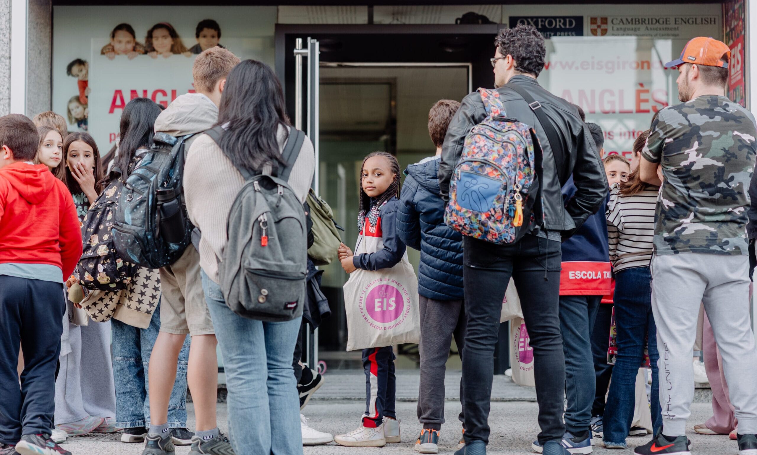 Alumno en la actividad extraescolar de inglés en Girona